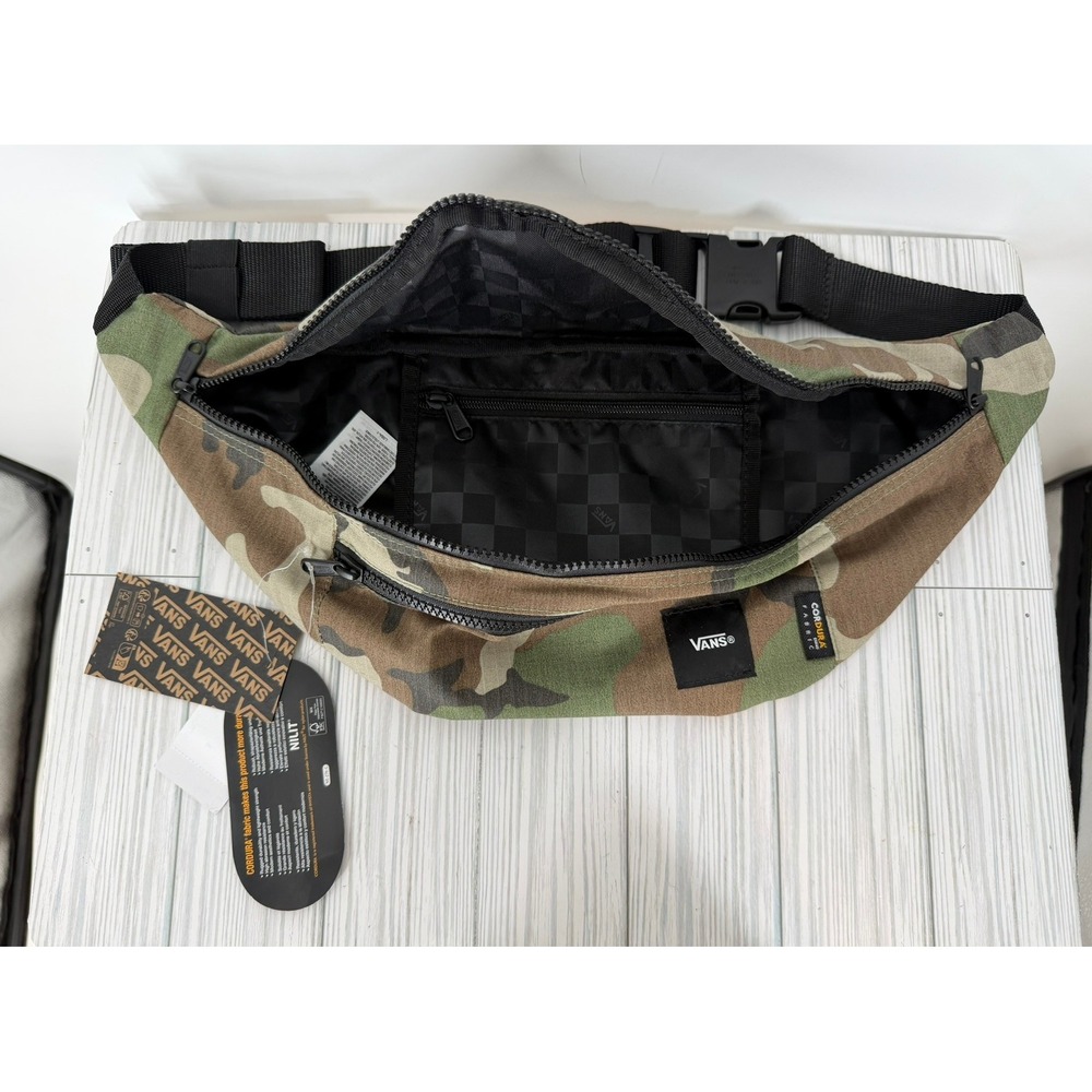 Vans Ward Cross Body Bag Camo Cordura Nylon Waist Pack NEW - Picture 11 of 16